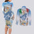 Italy Assumption Of Mary Couples Matching Long Sleeve Bodycon Dress and Long Sleeve Button Shirt Blessed Virgin Mary Angel And Dove LT19