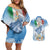 Italy Assumption Of Mary Couples Matching Off Shoulder Short Dress and Hawaiian Shirt Blessed Virgin Mary Angel And Dove LT19