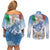Italy Assumption Of Mary Couples Matching Off Shoulder Short Dress and Long Sleeve Button Shirt Blessed Virgin Mary Angel And Dove LT19