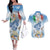 Italy Assumption Of Mary Couples Matching Off The Shoulder Long Sleeve Dress and Hawaiian Shirt Blessed Virgin Mary Angel And Dove LT19