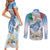 Italy Assumption Of Mary Couples Matching Short Sleeve Bodycon Dress and Long Sleeve Button Shirt Blessed Virgin Mary Angel And Dove LT19