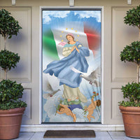 Italy Assumption Of Mary Door Cover Blessed Virgin Mary Angel And Dove - Wonder Print Shop