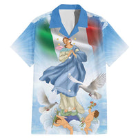 Italy Assumption Of Mary Family Matching Mermaid Dress and Hawaiian Shirt Blessed Virgin Mary Angel And Dove LT19