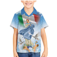 Italy Assumption Of Mary Family Matching Mermaid Dress and Hawaiian Shirt Blessed Virgin Mary Angel And Dove LT19