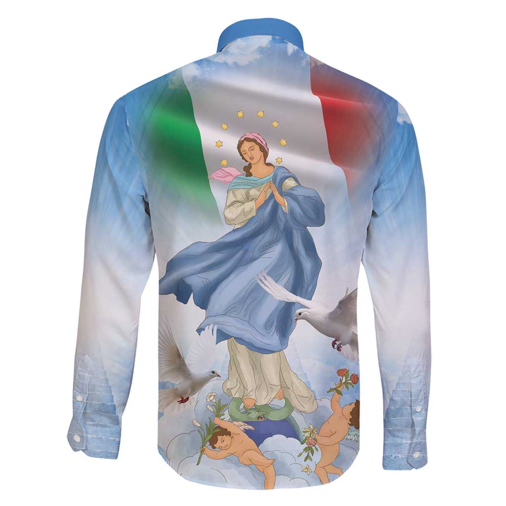 Italy Assumption Of Mary Family Matching Tank Maxi Dress and Hawaiian Shirt Blessed Virgin Mary Angel And Dove LT19