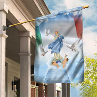 Italy Assumption Of Mary Garden Flag Blessed Virgin Mary Angel And Dove - Wonder Print Shop