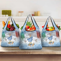 Italy Assumption Of Mary Grocery Bag Blessed Virgin Mary Angel And Dove - Wonder Print Shop