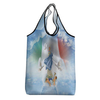 Italy Assumption Of Mary Grocery Bag Blessed Virgin Mary Angel And Dove - Wonder Print Shop