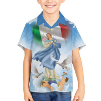 Italy Assumption Of Mary Hawaiian Shirt Blessed Virgin Mary Angel And Dove LT19
