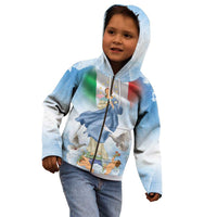 Italy Assumption Of Mary Kid Hoodie Blessed Virgin Mary Angel And Dove LT19