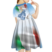 Italy Assumption Of Mary Kid Short Sleeve Dress Blessed Virgin Mary Angel And Dove LT19