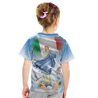 Italy Assumption Of Mary Kid T Shirt Blessed Virgin Mary Angel And Dove LT19