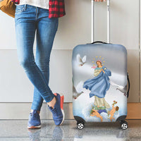 Italy Assumption Of Mary Luggage Cover Blessed Virgin Mary Angel And Dove - Wonder Print Shop