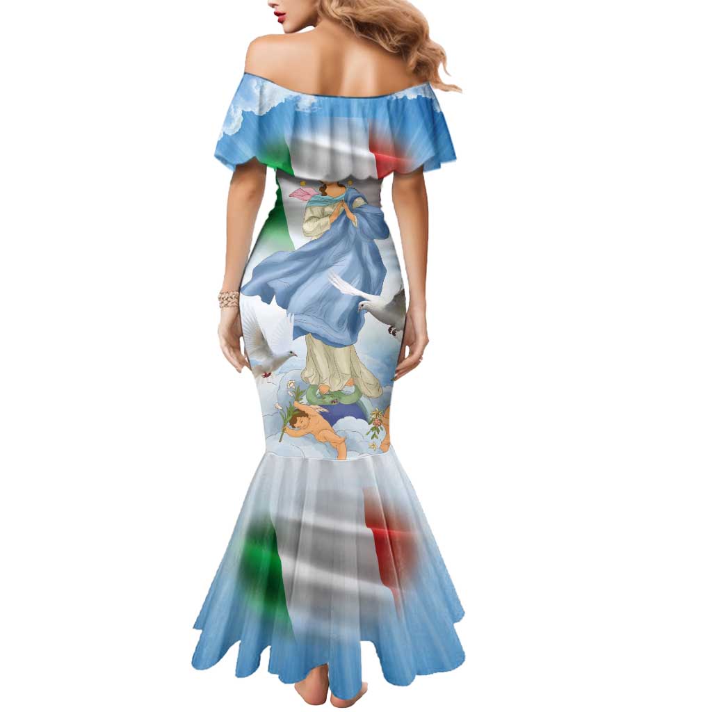 Italy Assumption Of Mary Mermaid Dress Blessed Virgin Mary Angel And Dove LT19