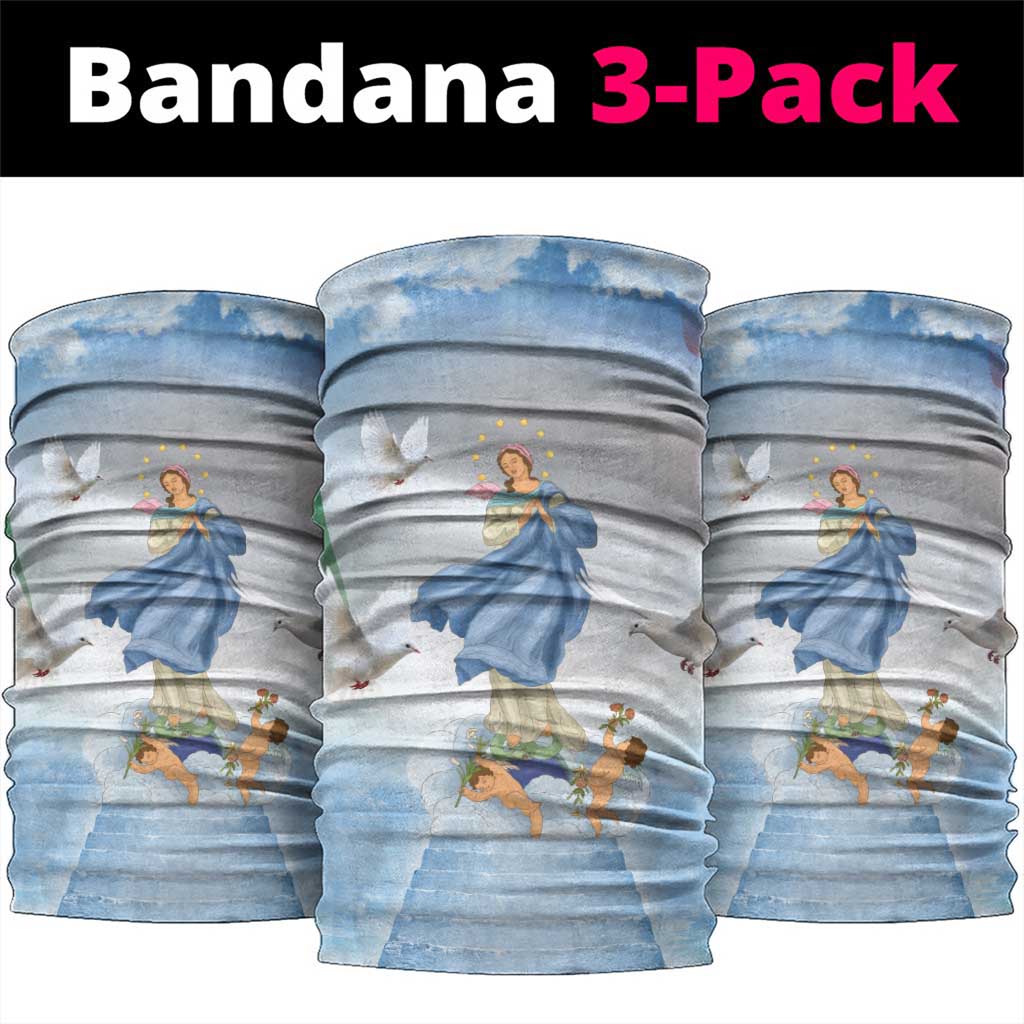 Italy Assumption Of Mary Neck Gaiter Blessed Virgin Mary Angel And Dove - Wonder Print Shop