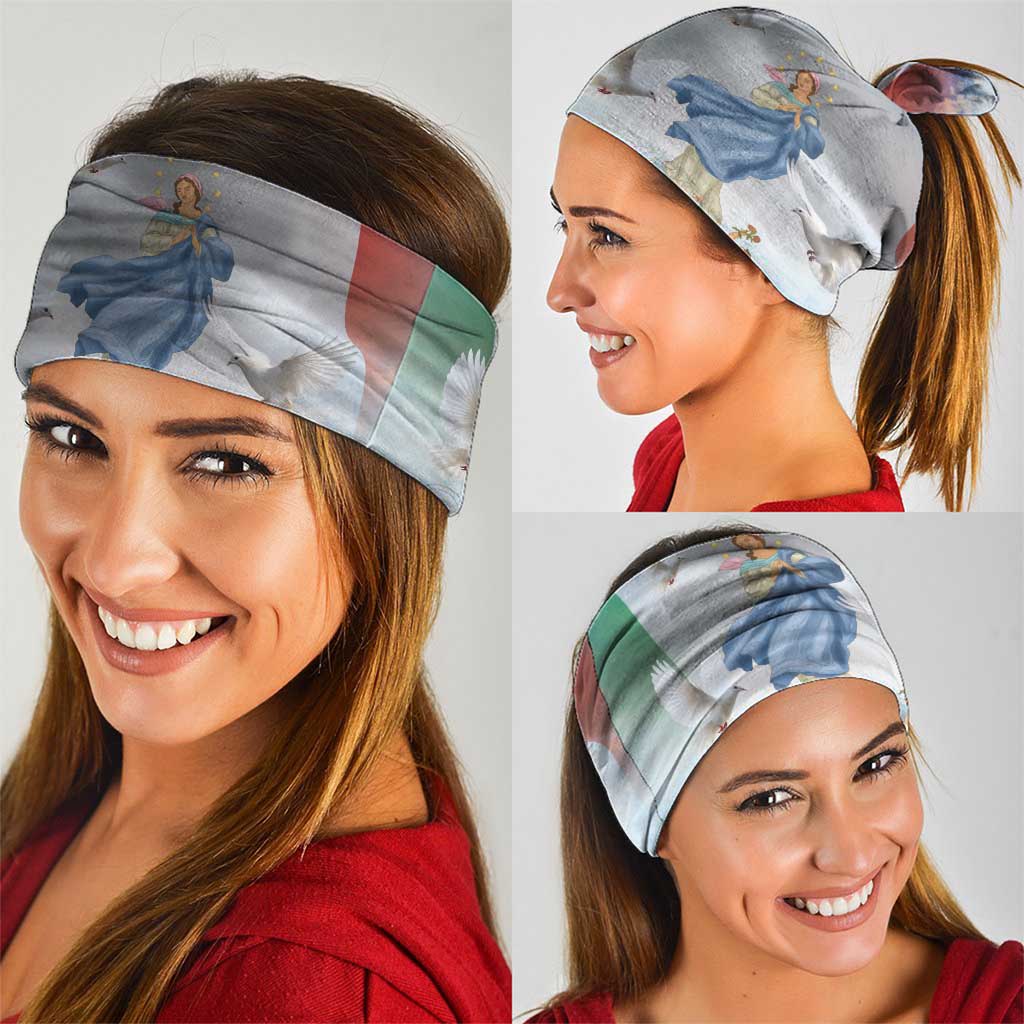 Italy Assumption Of Mary Neck Gaiter Blessed Virgin Mary Angel And Dove - Wonder Print Shop