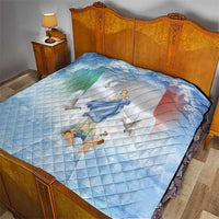 Italy Assumption Of Mary Quilt Blessed Virgin Mary Angel And Dove - Wonder Print Shop