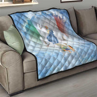 Italy Assumption Of Mary Quilt Blessed Virgin Mary Angel And Dove - Wonder Print Shop