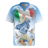 Italy Assumption Of Mary Rugby Jersey Blessed Virgin Mary Angel And Dove LT19