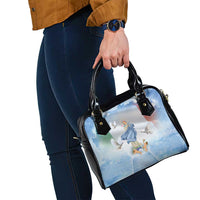 Italy Assumption Of Mary Shoulder Handbag Blessed Virgin Mary Angel And Dove - Wonder Print Shop