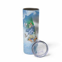 Italy Assumption Of Mary Skinny Tumbler Blessed Virgin Mary Angel And Dove - Wonder Print Shop