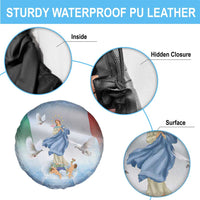 Italy Assumption Of Mary Spare Tire Cover Blessed Virgin Mary Angel And Dove - Wonder Print Shop