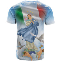 Italy Assumption Of Mary T Shirt Blessed Virgin Mary Angel And Dove LT19