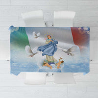 Italy Assumption Of Mary Tablecloth Blessed Virgin Mary Angel And Dove - Wonder Print Shop