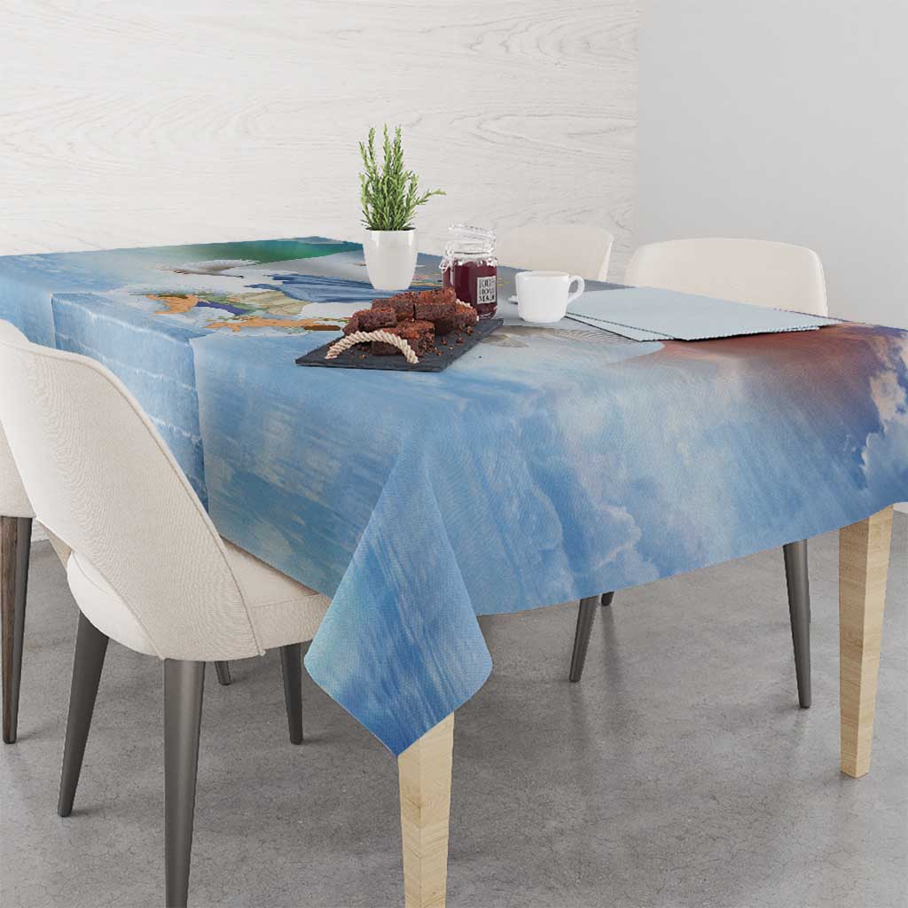 Italy Assumption Of Mary Tablecloth Blessed Virgin Mary Angel And Dove - Wonder Print Shop