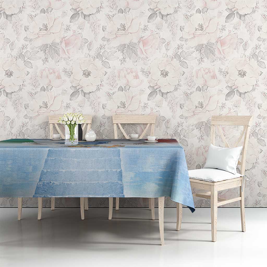 Italy Assumption Of Mary Tablecloth Blessed Virgin Mary Angel And Dove - Wonder Print Shop