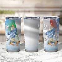Italy Assumption Of Mary Tumbler Cup Blessed Virgin Mary Angel And Dove - Wonder Print Shop
