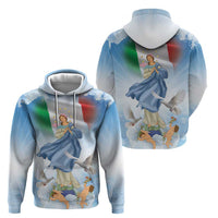 Italy Assumption Of Mary Zip Hoodie Blessed Virgin Mary Angel And Dove LT19