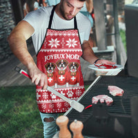 Saint Bernard Dog Switzerland Christmas Apron - Wonder Print Shop