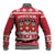 Saint Bernard Dog Switzerland Christmas Baseball Jacket - Wonder Print Shop