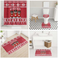 Saint Bernard Dog Switzerland Christmas Bathroom Set - Wonder Print Shop
