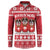 Saint Bernard Dog Switzerland Christmas Button Sweatshirt - Wonder Print Shop