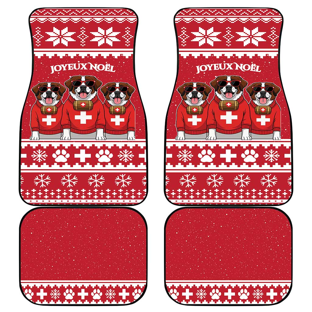 Saint Bernard Dog Switzerland Christmas Car Mats - Wonder Print Shop