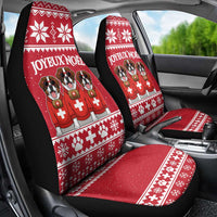 Saint Bernard Dog Switzerland Christmas Car Seat Cover - Wonder Print Shop