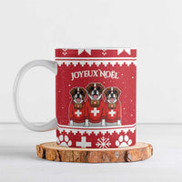 Saint Bernard Dog Switzerland Christmas Ceramic Mug - Wonder Print Shop