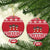 Saint Bernard Dog Switzerland Christmas Ceramic Ornament - Wonder Print Shop
