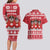 Saint Bernard Dog Switzerland Christmas Couples Matching Long Sleeve Bodycon Dress and Hawaiian Shirt - Wonder Print Shop
