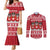 Saint Bernard Dog Switzerland Christmas Couples Matching Mermaid Dress and Long Sleeve Button Shirt - Wonder Print Shop