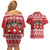 Saint Bernard Dog Switzerland Christmas Couples Matching Off Shoulder Short Dress and Hawaiian Shirt - Wonder Print Shop