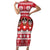 Saint Bernard Dog Switzerland Christmas Family Matching Short Sleeve Bodycon Dress and Hawaiian Shirt - Wonder Print Shop