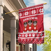 Saint Bernard Dog Switzerland Christmas Garden Flag - Wonder Print Shop