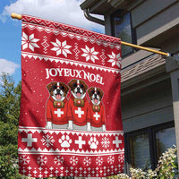 Saint Bernard Dog Switzerland Christmas Garden Flag - Wonder Print Shop