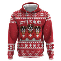 Saint Bernard Dog Switzerland Christmas Hoodie - Wonder Print Shop