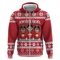 Saint Bernard Dog Switzerland Christmas Hoodie - Wonder Print Shop