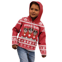 Saint Bernard Dog Switzerland Christmas Kid Hoodie - Wonder Print Shop