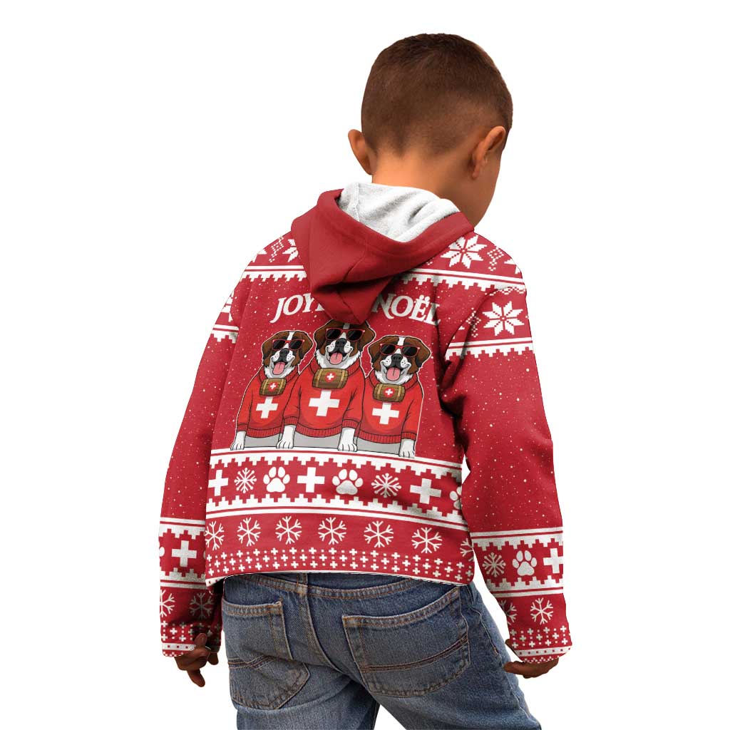Saint Bernard Dog Switzerland Christmas Kid Hoodie - Wonder Print Shop